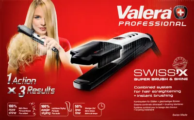 Immagine prodotto di Valera 100.20/IS Piastra per capelli Swiss'x Super Brush & Shine