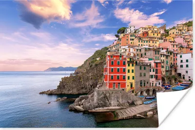 Produktbild von MuchoWow® Poster Blick auf Riomaggiore in den Cinque Terre. 120x80 cm - Bilder