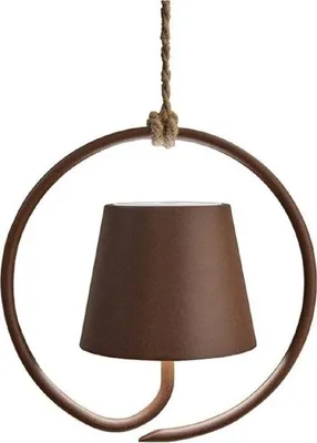 Zdjęcie produktu dla Lampa wisząca LED Poldina Corten, ładowalna i ściemnialna