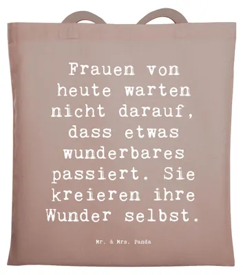 Produktbild von Mr. & Mrs. Panda Jutebeutel Spruch Hoffnung schaffen - Braun Pastell - Geschenk, Tote Bag, Erfolg, Motivation, Lebensmotto, Shopping Tasche, Selbstbestimmung, Inspiration