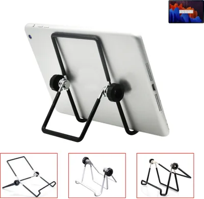 Produktbild von K-S-Trade Tablet-Ständer Tablet-Halterung Tablet-Aufsteller kompatibel mit Samsung Galaxy Tab S7 LTE faltbarer Tischständer Tablet Halterung