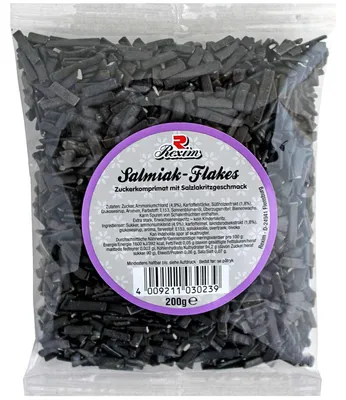 Produktbild von Rexim Salmiak Flakes, 200 g Tüte