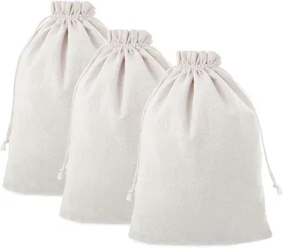 Obrázok produktu pre Recyklovateľné bavlnené tašky na obed 30 x 40 cm – sada 3 kusov