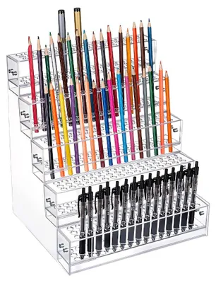 Acryl-Penständer 5 Etagen, 240 Löcher, transparent