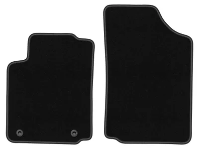 Image de Tapis avant en moquette pour Citroen C2 2003-2009 (à hayon) – 2 pièces, noirs, sur mesure – Wielganizator BASIC