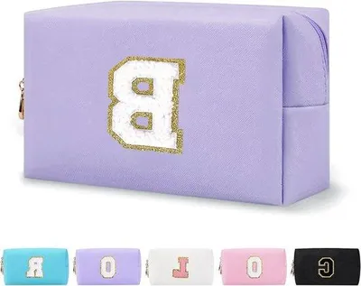 Produktbild von Klein Paariger Make-up Organizer mit Kunstleder in Blauer Farbe für Reisen