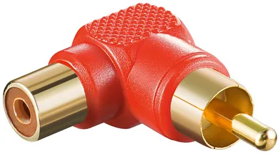 Immagine prodotto di goobay 90° Cinch Adapter rot (Bulk)