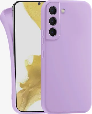 Produktbild von Hülle für Samsung Galaxy S22 - Handyhülle mit Kameraschutz Cover aus Silikon in Lila