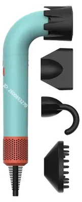 Image de Sèche-cheveux, technologie aux ions négatifs, mode haute vitesse, 4 embouts, 1,8 m, UE