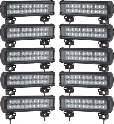 Obrázek produktu pro Greenmigo 10X 72W 4D LED pracovní světlomet Offroad lampa Auto světlomet Pracovní světlo Light Bar 12V 24V přídavný světlomet Zpětný světlomet pro traktor Bagr SUV - 90 stupňů Vodotěsný IP67 6800LM
