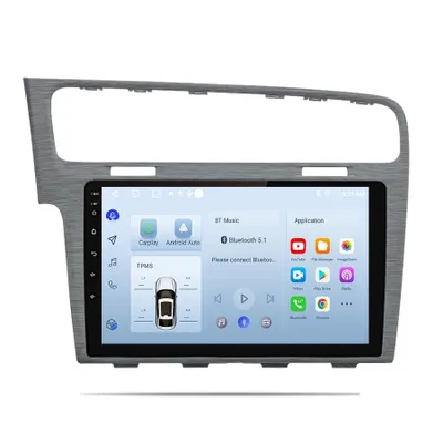 Obrázek produktu pro 128GB Android autorádio pro VW Golf 7 2012–2017 10’‘ CarPlay Android Auto GPS Bluetooth WiFi DAB+ navigace