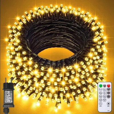 Image de Guirlande lumineuse LED extérieure 100 m avec 100 LEDs - 8 modes et fonction minuterie