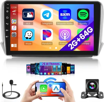 Produktbild von Carplay Autoradio – Android Auto Radio – Touchscreen-Stereoanlage – GPS-Navigationssystem – 10,1-Zoll IPS-Display