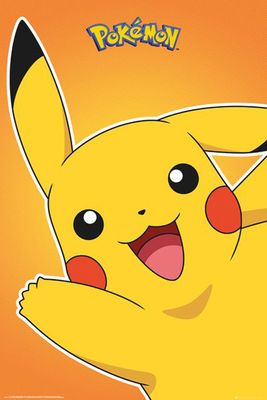 Pokemon - Pokémon - Poster - Pikachu Motiv 2