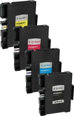 Produktbild von vhbw 4x Tintenpatronen kompatibel mit Ricoh Aficio SG 3100, SG 3100SF, SG 2100, SG 2100N, SG 2010, SG 2010L, SG 3110 Drucker + Chip (Kompatibel)