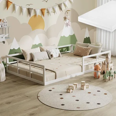 Immagine prodotto di Letto per bambini Vitalispa Minno Bianco 120x200 con materasso, Model 57758
