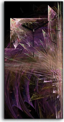 Produktbild von Dekor Leinwand Uhr Wandbilder 30x60 kunst Modern fraktales Kunst - schwarze Hände
