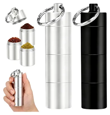 Produktbild von 2 Mini Salzstreuer für Unterwegs, Kompakt und Leicht für Reisen und Camping
