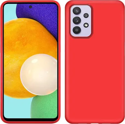 Produktbild von Galaxy A52 5G Hülle, LaimTop Flüssig Silikon Soft Gummi Schutzhülle für Samsung Galaxy A52 5G / A52 4G Rot