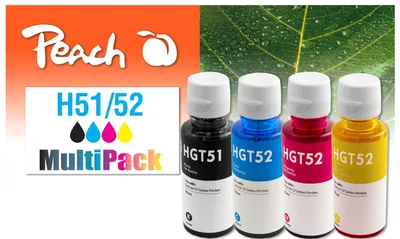 Immagine prodotto di Cartuccia d'inchiostro Peach 321284 4 pz. compatibili a resa standard nero, ciano, magenta, giallo