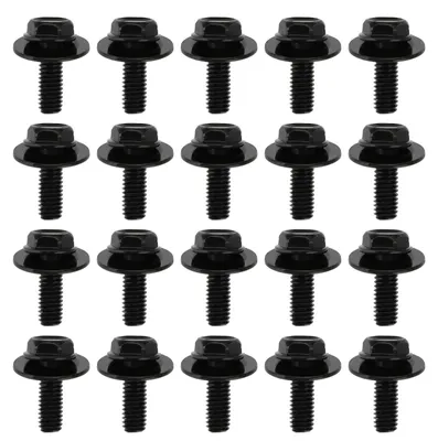 Imagen del producto de Solidchoice - Juego de 20 tornillos y tuercas para soporte de motor, 21,6 x 17 x 6 mm, color