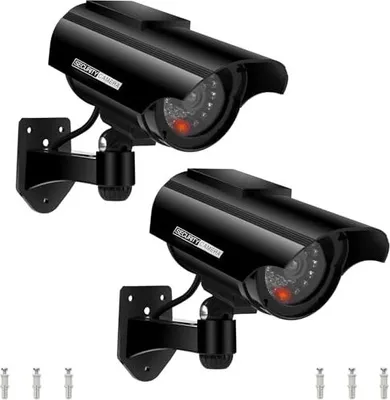 Produktbild von Blinkes LED -Kameramodell, Solarenergie -betriebene gefälschte Überwachungsüberwachungskamera, wasserdichte CCTV -Innen- und Außenbereiche