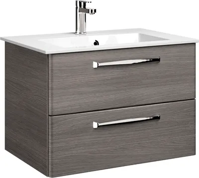 Produktbild von PELIPAL TRENTINO 770/800 Waschtischunterschrank / Graphit / 75 x 51 x 49 cm ohne Waschbecken - LIEFERUNG OHNE WASCHBECKEN & ARMATUR