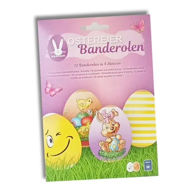 Produktbild von itenga Ostereierbanderole 12 Stück 4 Motive