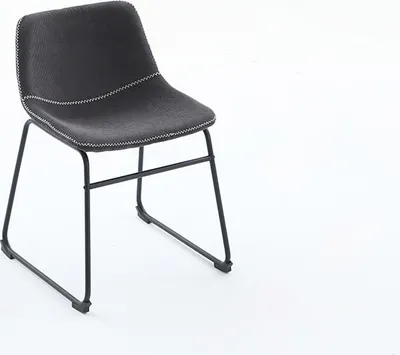 Produktbild von riess-ambiente Industrial Design Stuhl DJANGO grau Cord mit Metallgestell