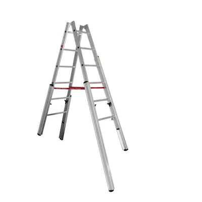Produktbild von Euroline Premium 30576 Treppenstehleiter 2x6 Sprossen