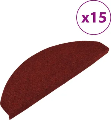 Immagine prodotto di vidaXL Tappetini autoadesivi 15 pezzi 65x26 cm Rosso