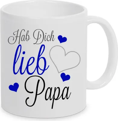 Produktbild von TassenKing™ - Hab Dich lieb Papa - Tasse - Kaffeetasse - Tasse mit Spruch