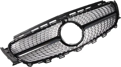 Image de Calandre Diamond Style, noir brillant, compatible avec W213 2016-2019