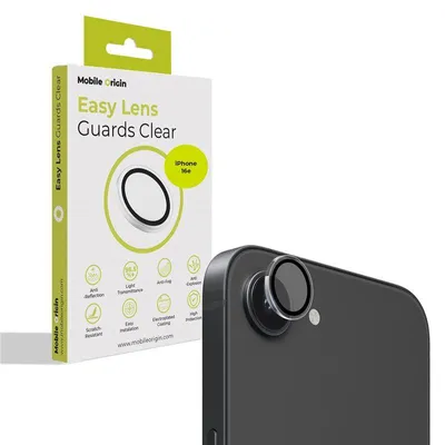 Image de Mobile Origin FRL-LSG-I16E-CLR, Apple, iPhone 17e/16e, résistant aux rayures, résistant aux chocs, transparent, 1 pièce