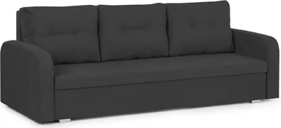 Produktbild von BERLIN 3-Sitzer-Sofa mit Schlaffunktion - Schwarz