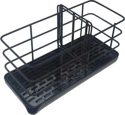 Produktbild von Spülbecken Organizer,Schwammhalter Küche,Edelstahl Spülbecken Organizer Hängend (Schwarz)