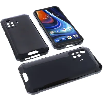 Produktbild von foto-kontor Hülle kompatibel mit Blackview BV9200 Schutzhülle Tasche Gummi TPU Schutz Handytasche schwarz