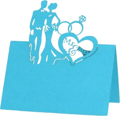 Image de 50 PCS Cartes de Place de Mariage Découpées au Laser Cartes nominatives tressées Cartes pliées Cartes vierges pour mariage, tables de banquet, nappes