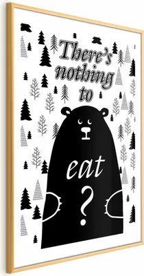 Produktbild von Posterpapier Poster - There's Nothing to Eat? 40x60 cm Text n-A-0780-ao-a