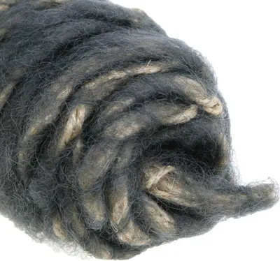Produktbild von Filzkordel Vintage Grau 30m - Bastelkordel für Floristik & Deko
