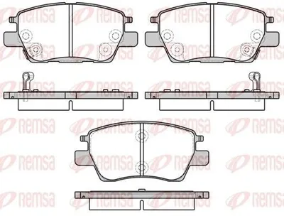 Produktbild von REMSA Bremsbeläge Satz Vorne Bremsklötze für OPEL Astra K Schrägheck (B16) 1630.12