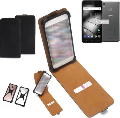 Produktbild von K-S-Trade Handyhülle Schutzhülle kompatibel mit Gigaset GS270 Case Cover Flip Style Bumper schwarz 1x