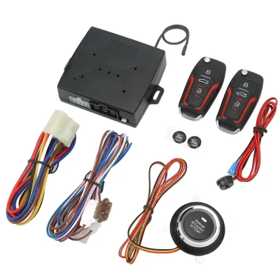 Obrázok produktu pre Bezkľúčový vstupný systém do auta 12V Anti-Theft jedno tlačidlo Štart Diaľkový uzamykací systém Univerzálny pre autá