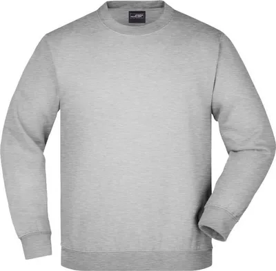 Produktbild von Klassisches Komfort Rundhals-Sweatshirt grey-heather, Gr. S