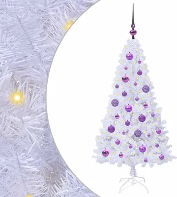 Immagine prodotto di vidaXL Albero di Natale artificiale bianco 120 cm in PVC e acciaio