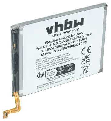 Produktbild von vhbw Akku kompatibel mit Samsung Galaxy Note SM-N975W, SM-N9760, SM-N975U1, SM-N976U, SM-N976N Handy Smartphone Telefon (4300 mAh, 3,85 V, Li-Polymer)