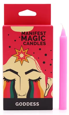 Produktbild von GODDESS Sojakerzen 12 Stk. rosa Magical INTENTION Kerzen Set