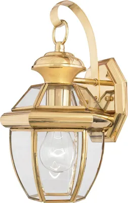 Obrázek produktu pro Venkovní nástěnné svítidlo dům dvůr IP44 E27 sklo mosaz vintage venkovní lampa stěna