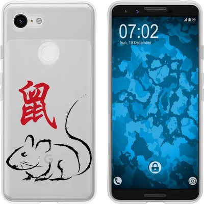 Produktbild von PhoneNatic Case kompatibel mit Google Pixel 3 Silikon-Hülle Tierkreis Chinesisch M1