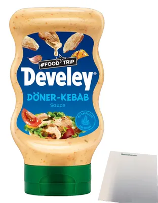 Produktbild von Develey Foodtrip-Sauce Döner Kebab (300ml Flasche) + usy Block